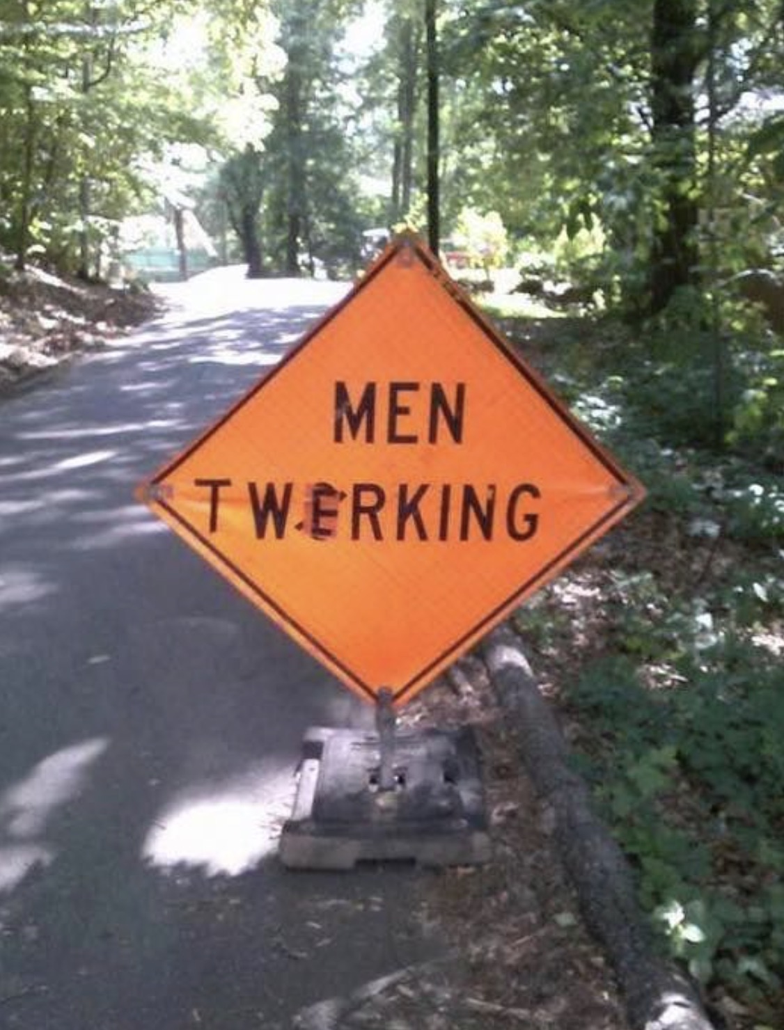 traffic sign - Men Twerking